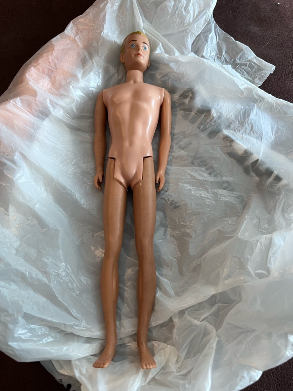 Mattel Male Doll Blond Hair Tan Body